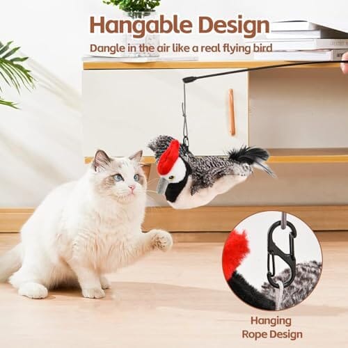 Rechargeable Chirping Flapping Bird (no Flying) with Catnip for Indoor Cats Cat Toys amazon