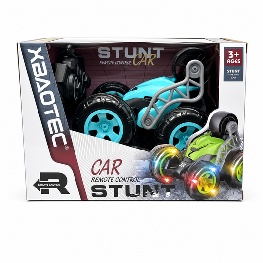 Remote Control Stunt Car Toy – Light‑Up Wheels (Ages 3+)