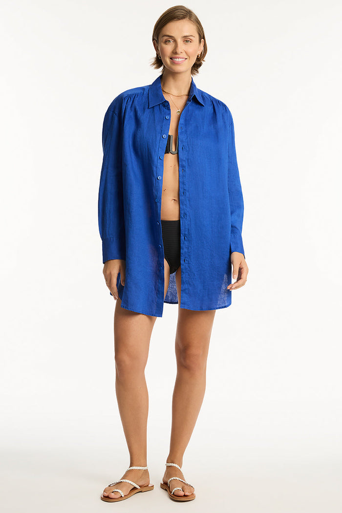 Resort Linen Cover Up - Resort Linen - Sea Level Australia