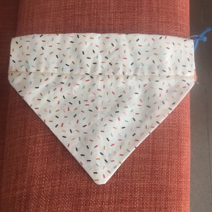 Reversible Dog Bandana-Sewing Machines/Funfetti - XS