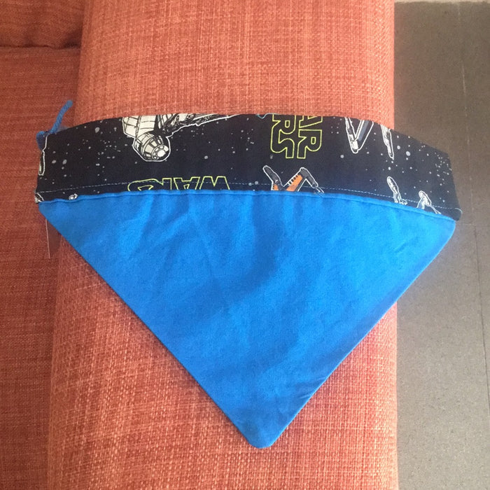 Reversible Dog Bandana-Star Wars/Blue - S