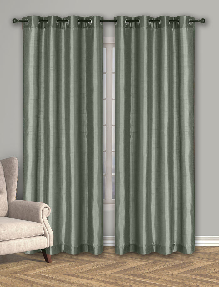 Rideaux semi-opaque aspect soie