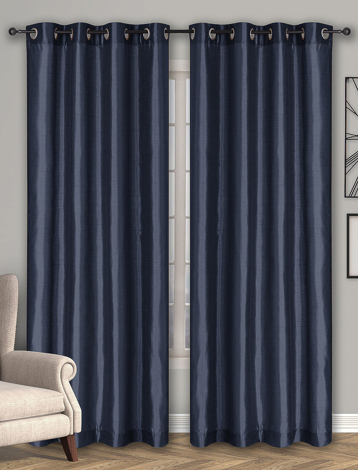 Rideaux semi-opaque aspect soie