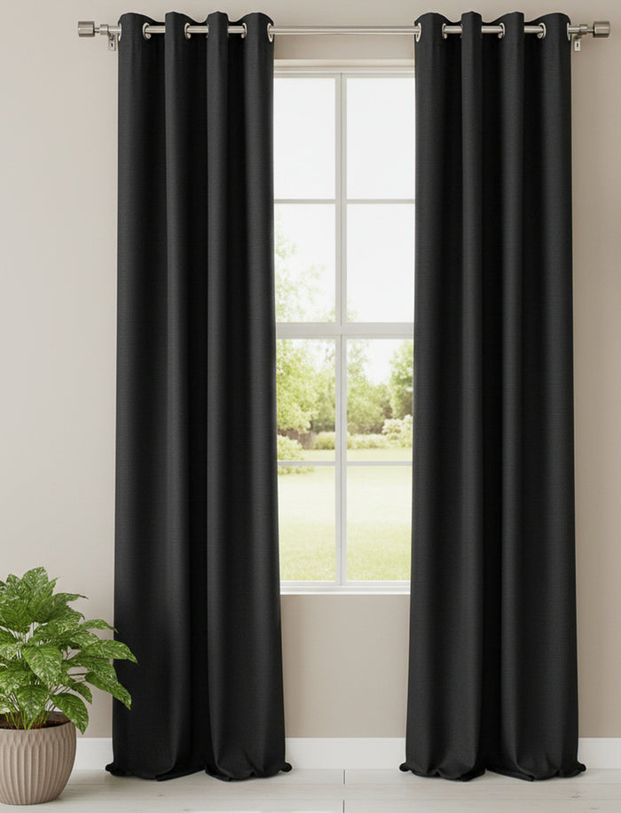Rideaux semi-opaque texturé