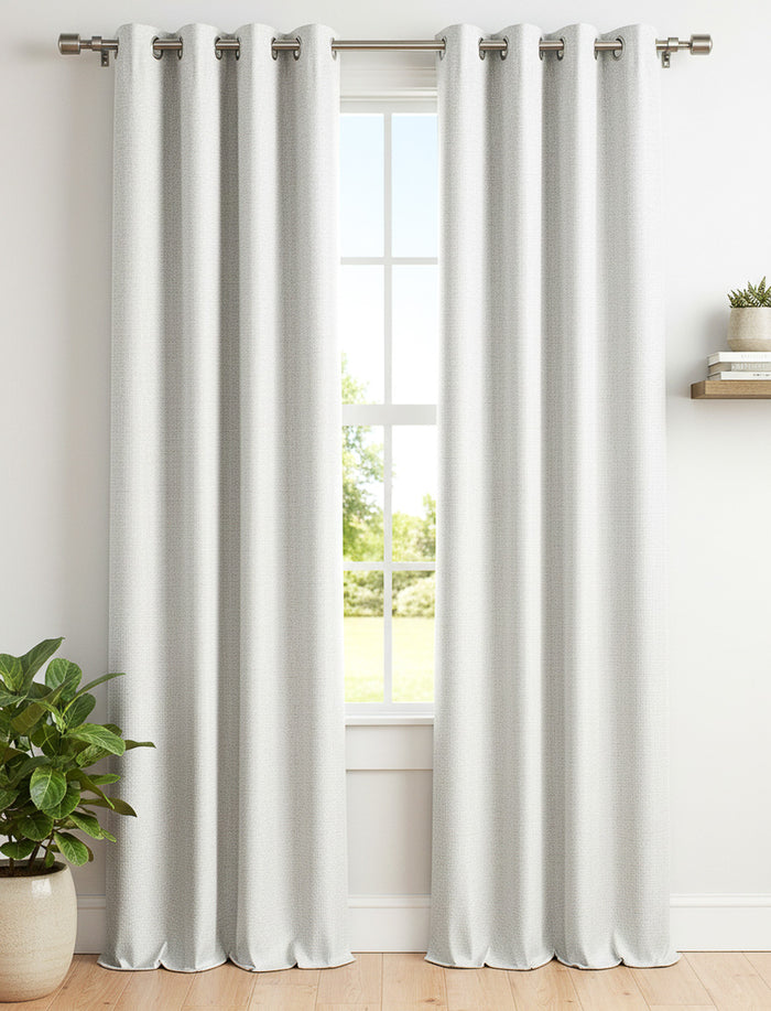 Rideaux semi-opaque texturé