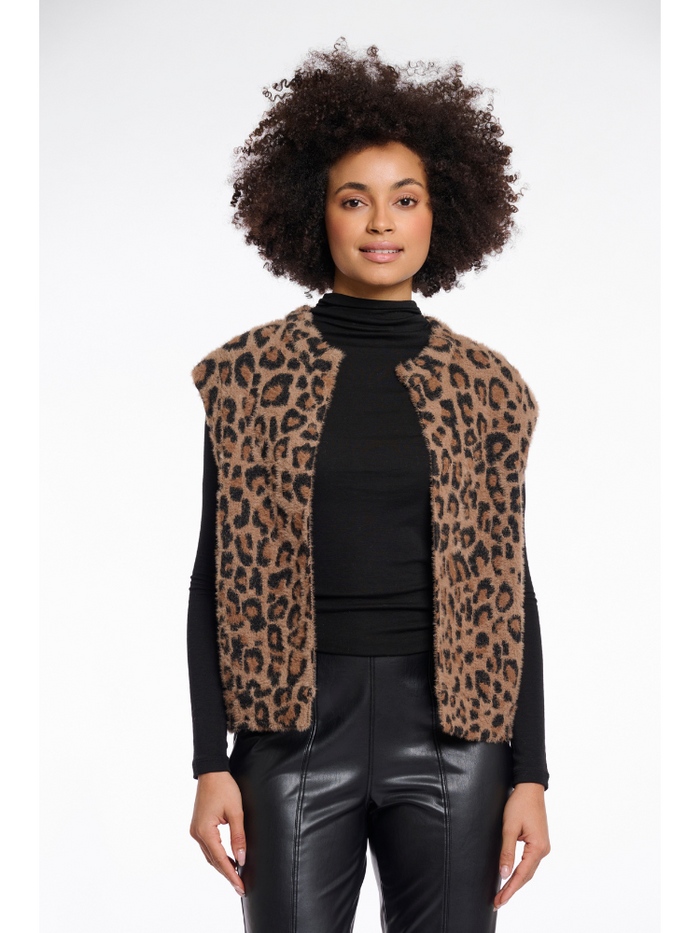 Rino & Pelle Elona Waistcoat Leopard