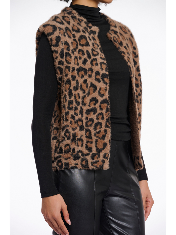 Rino & Pelle Elona Waistcoat Leopard