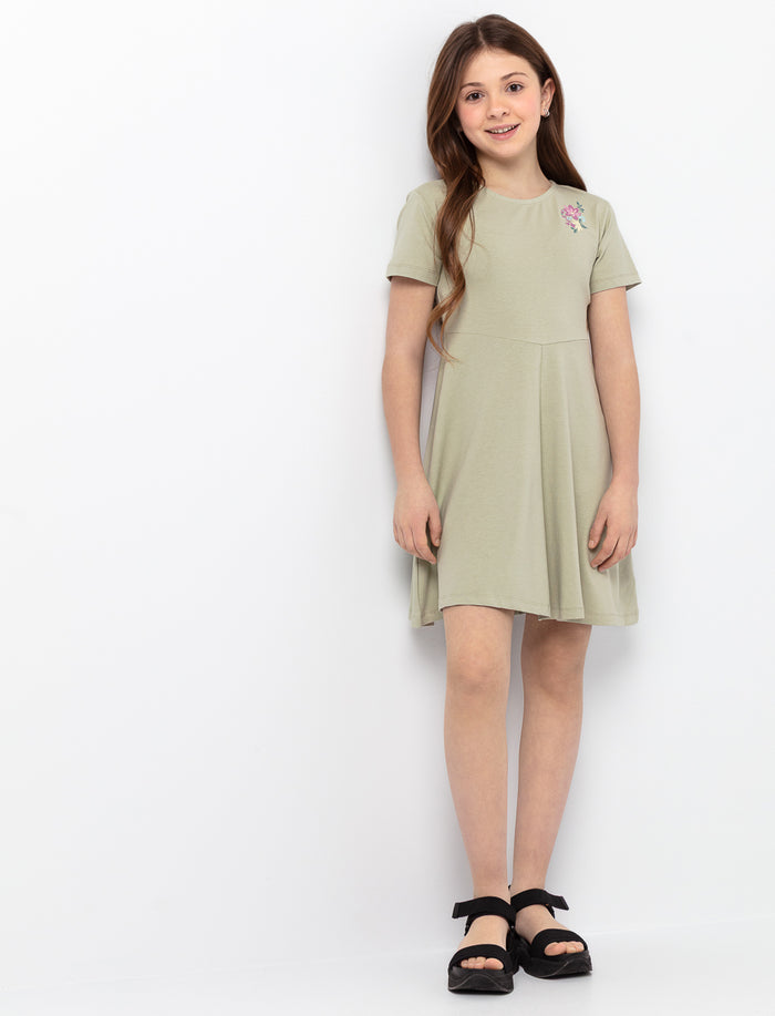 Robe à manches courtes - ado fille
