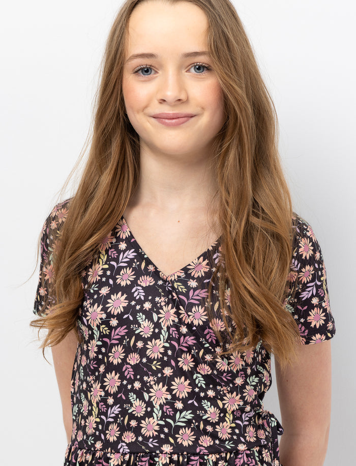 Robe à motif floral