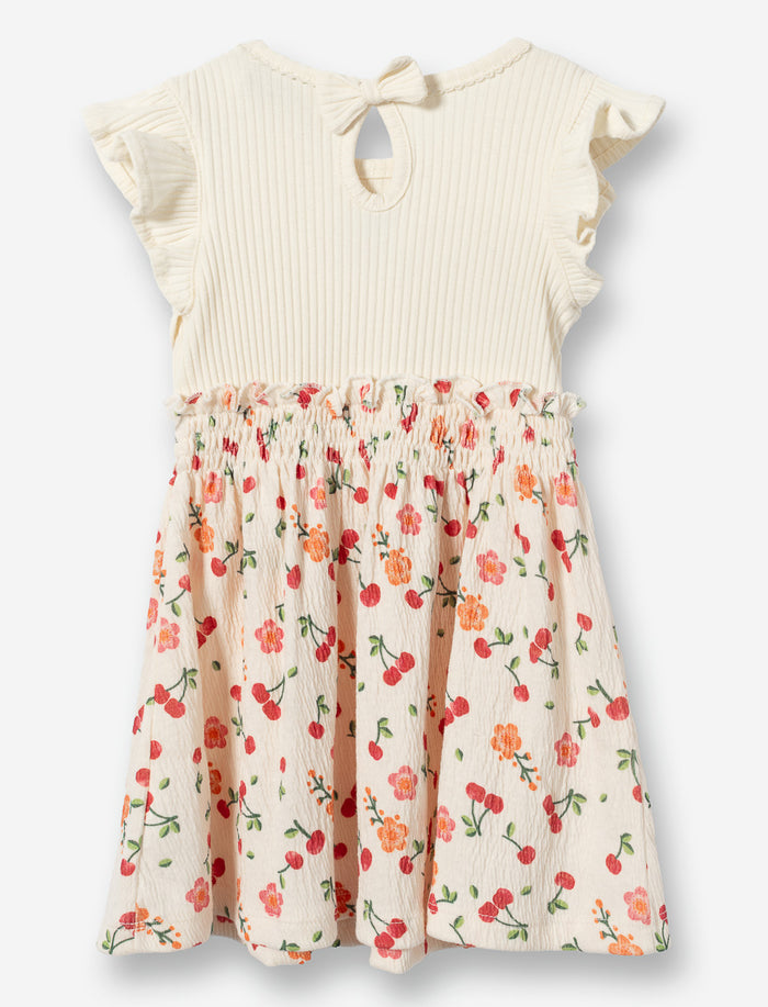 Robe avec manches à volants