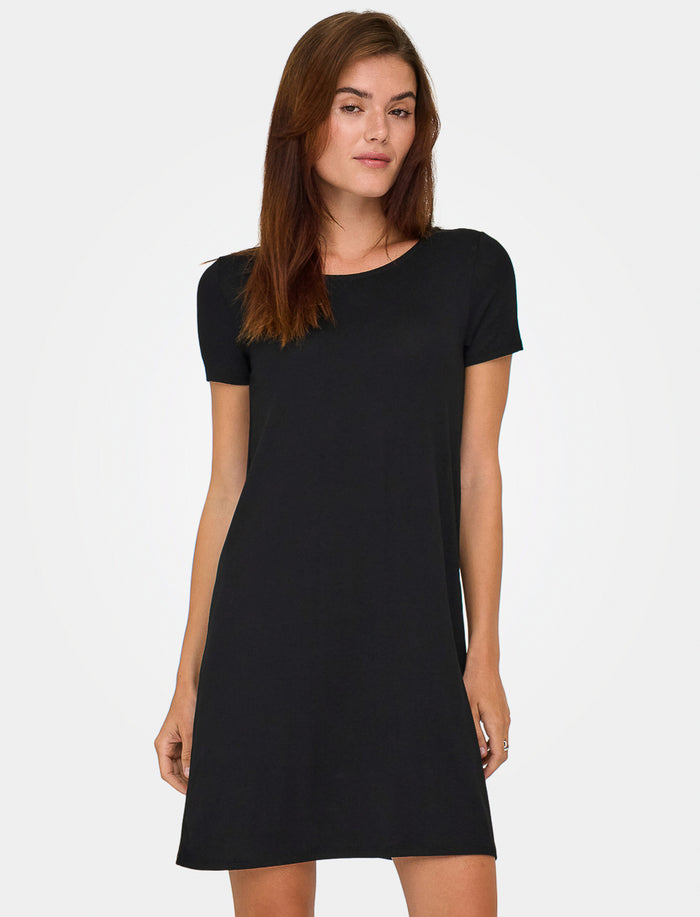 Robe courte à détails croisés