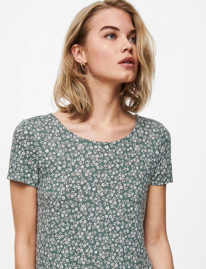 Robe courte à détails croisés