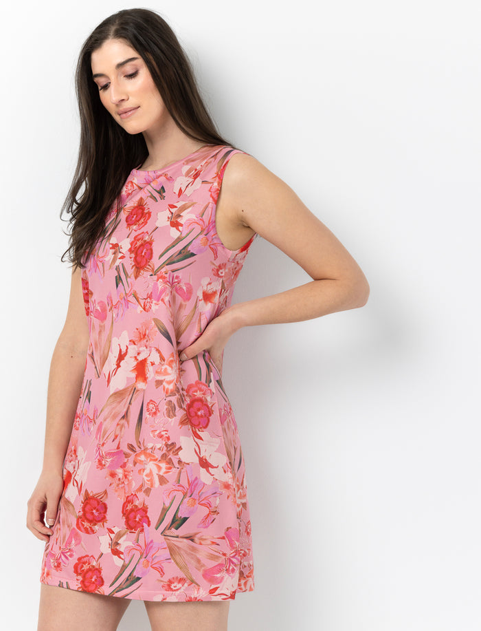 Robe courte en tricot