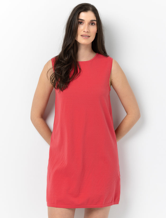 Robe courte en tricot
