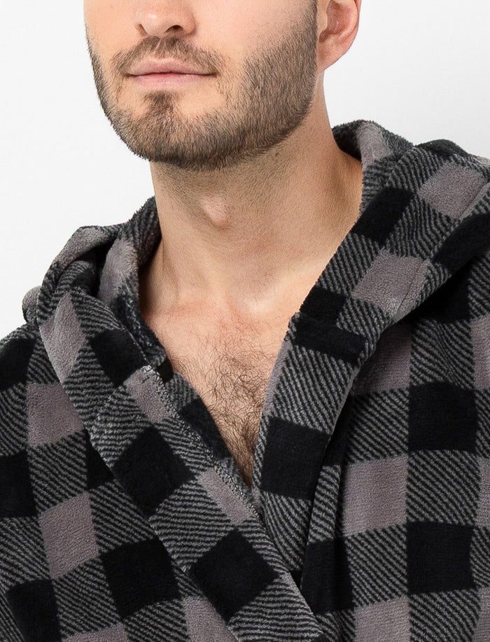 Robe de chambre à carreaux