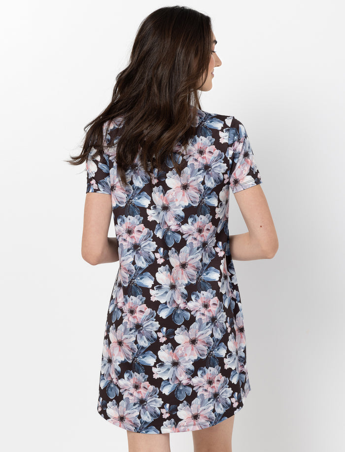 Robe de nuit à motif pour femme