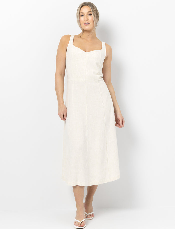 Robe effet lin