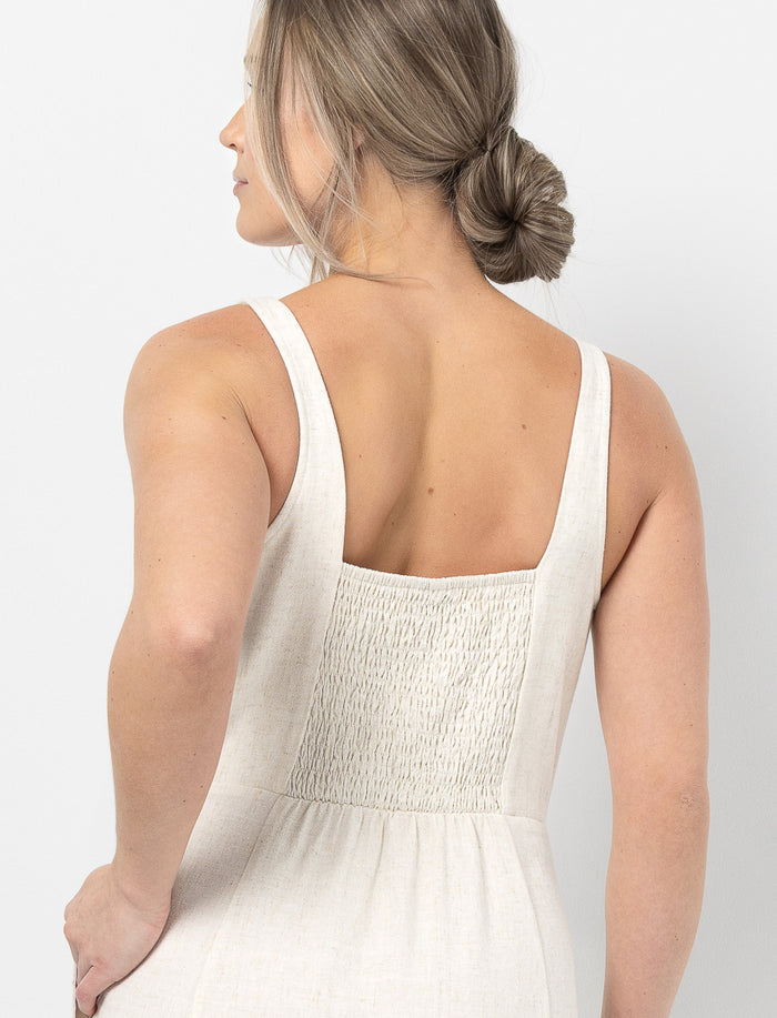 Robe effet lin