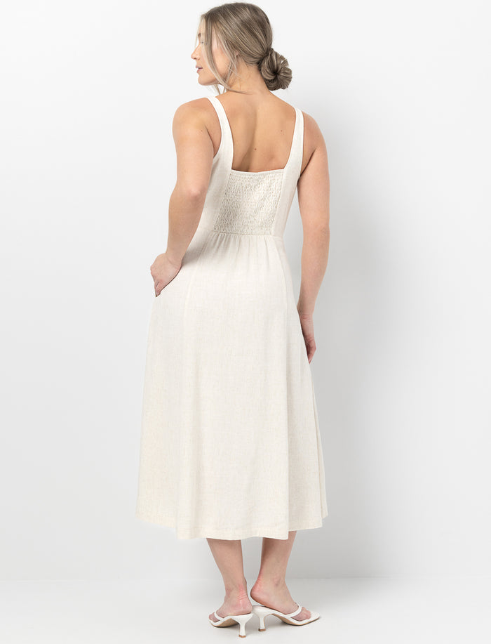 Robe effet lin