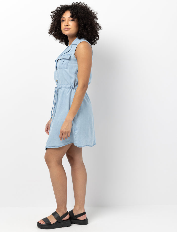 Robe en chambray