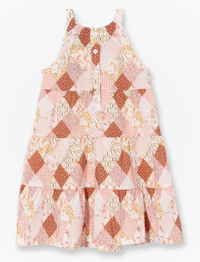 Robe étagée sans manches