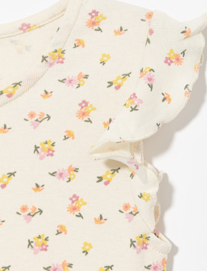 Robe imprimée à col rond - petite fille