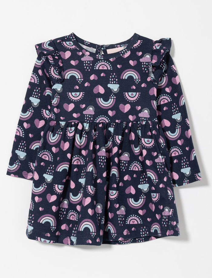 Robe imprimée à volants - bébé fille
