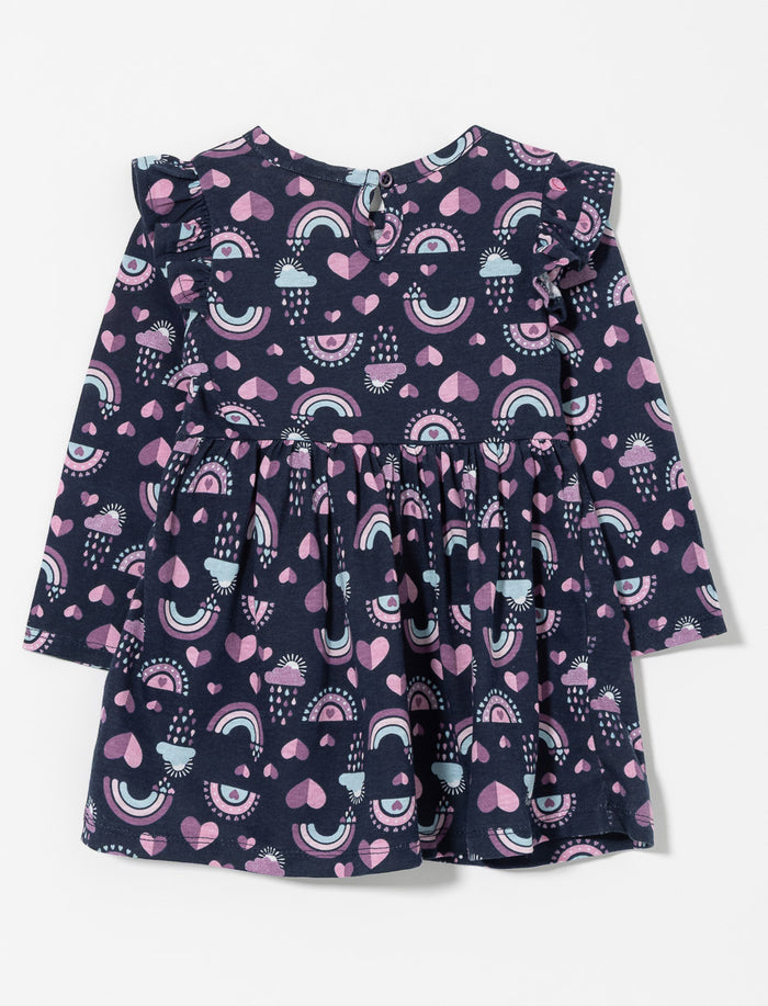 Robe imprimée à volants - bébé fille