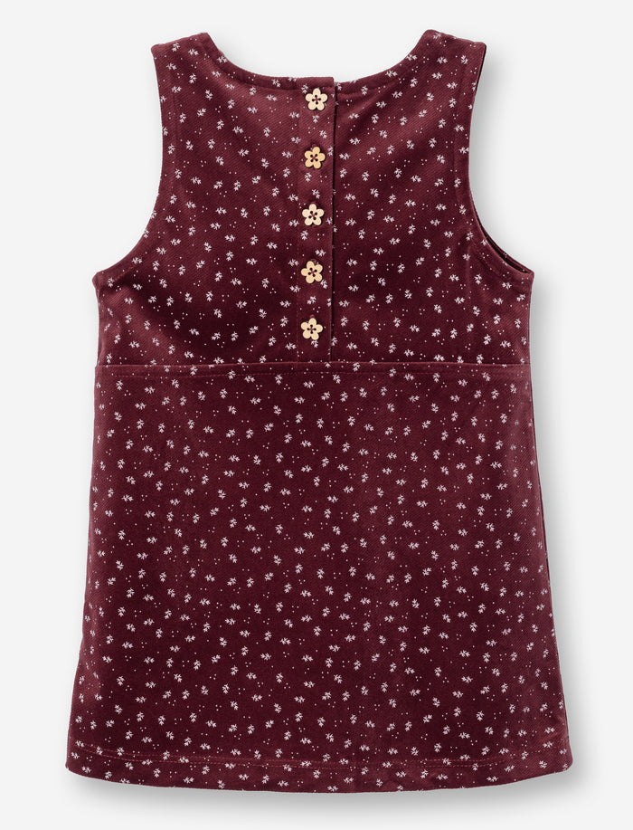 Robe imprimée sans manches pour bébé fille