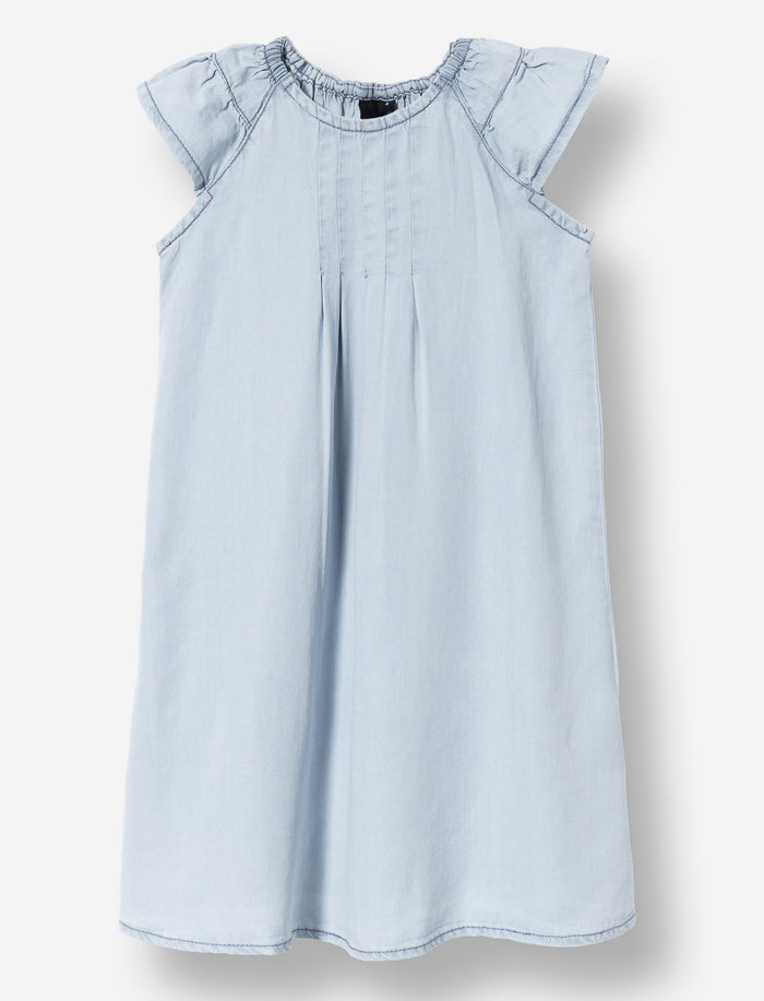 Robe manche à volant - petite fille