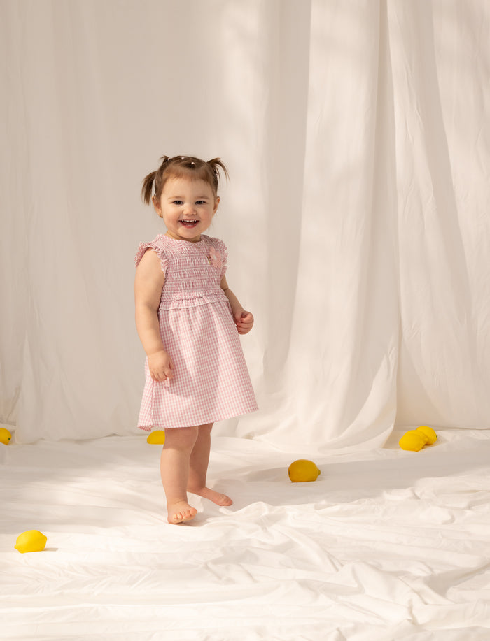 Robe sans manches à col rond - bébé fille