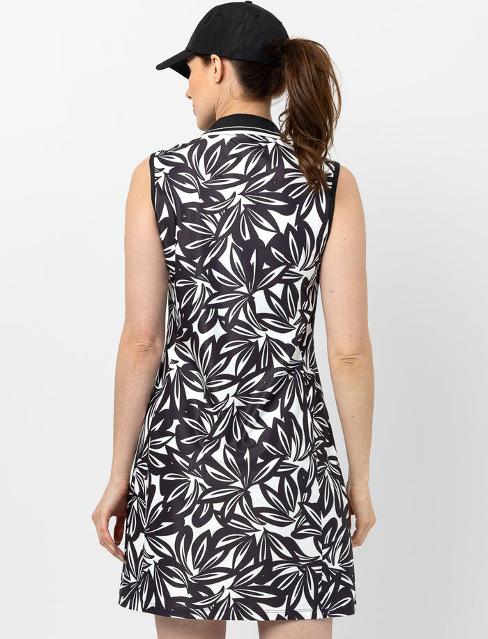 Robe sans manches avec col polo