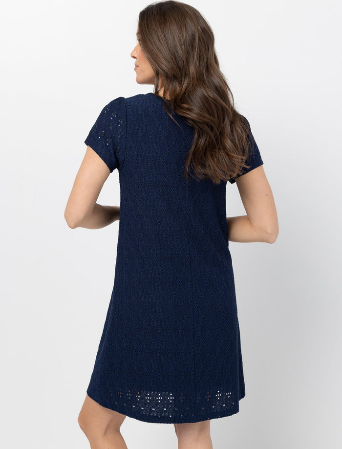 Robe unie ajourée