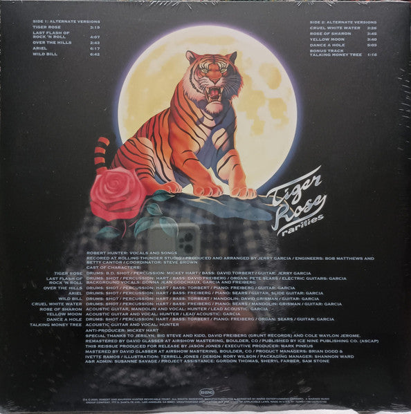 Robert Hunter - Tiger Rose Rarities (LP) [US] 1st (Mint (M))