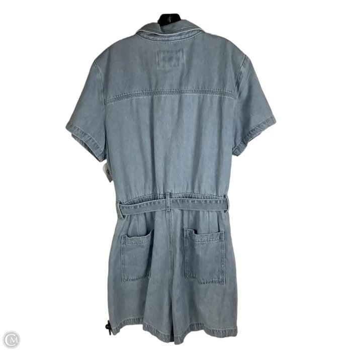 Romper By Loft In Blue Denim, Size: 16