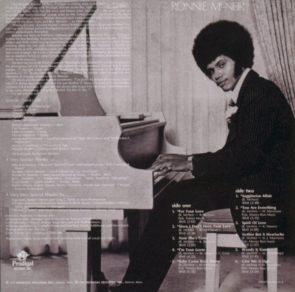 Ronnie McNeir - Ronnie McNeir (LP) [US] 1st (Very Good Plus (VG+))