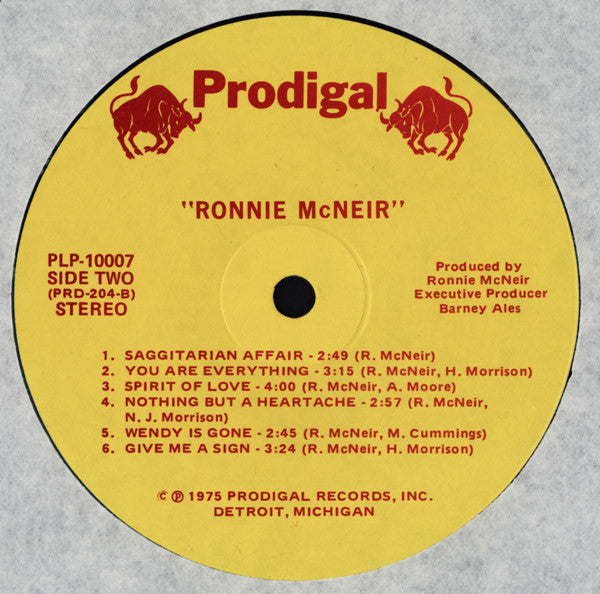 Ronnie McNeir - Ronnie McNeir (LP) [US] 1st (Very Good Plus (VG+))
