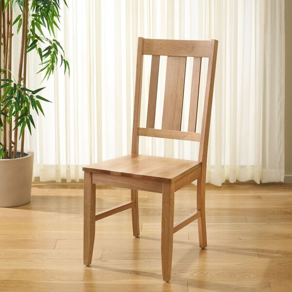 Roswitha Splat Back Dining Chair in Light Oak