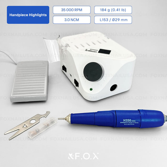 Open box (see description) Saeshin Brillian B350D + H350 Blue 35k RPM SET Drill machine Saeshin