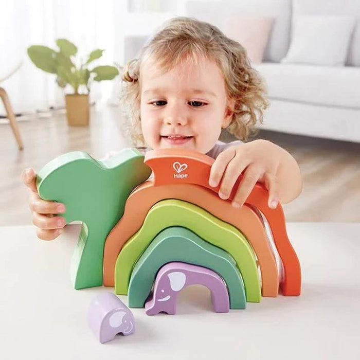 Hape Safari Elephant Stacking Blocks | Koop.co.nz