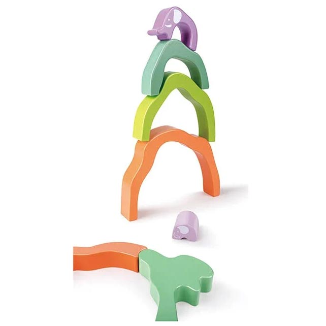 Hape Safari Elephant Stacking Blocks | Koop.co.nz