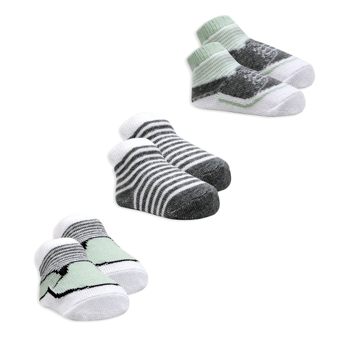 Sage Baby Crew Socks 3 Pairs (0–6 Months)
