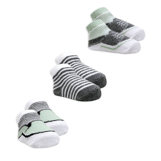 Sage Baby Crew Socks 3 Pairs (0–6 Months)