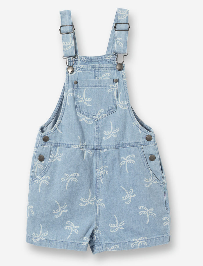 Salopette courte en denim