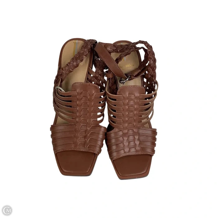 Sandals Heels Block By Sam Edelman In Brown, Size: 8