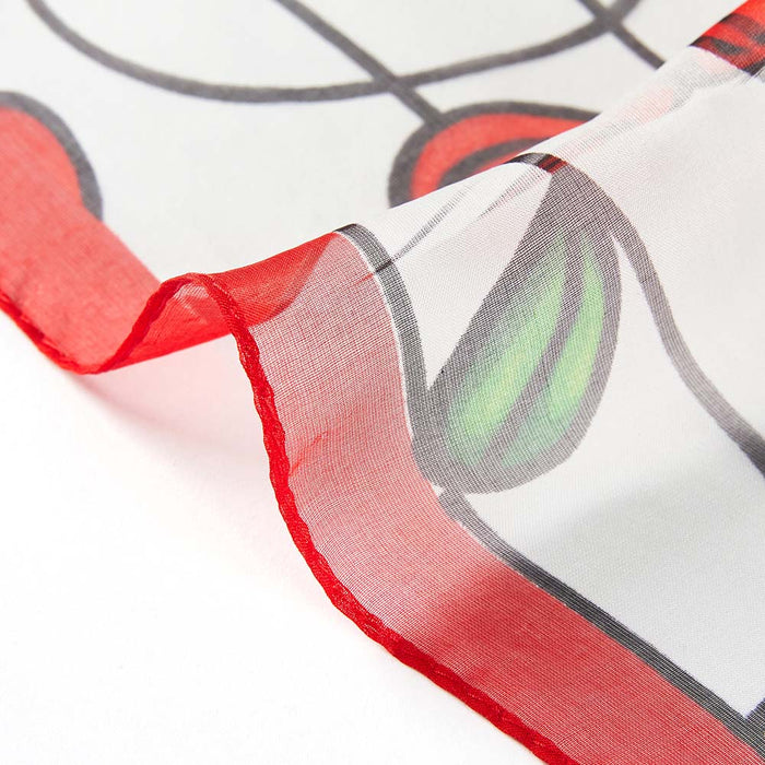 SC-SILK-MACK-RMSP | 100% SILK SCARF CHARLES RENNIE MACKINTOSH SIMPLE ROSE