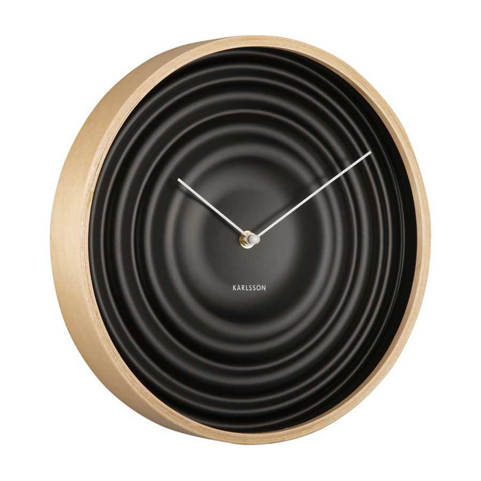 Karlsson Scandi Ribble Clock – Black (31cm) | Koop.co.nz