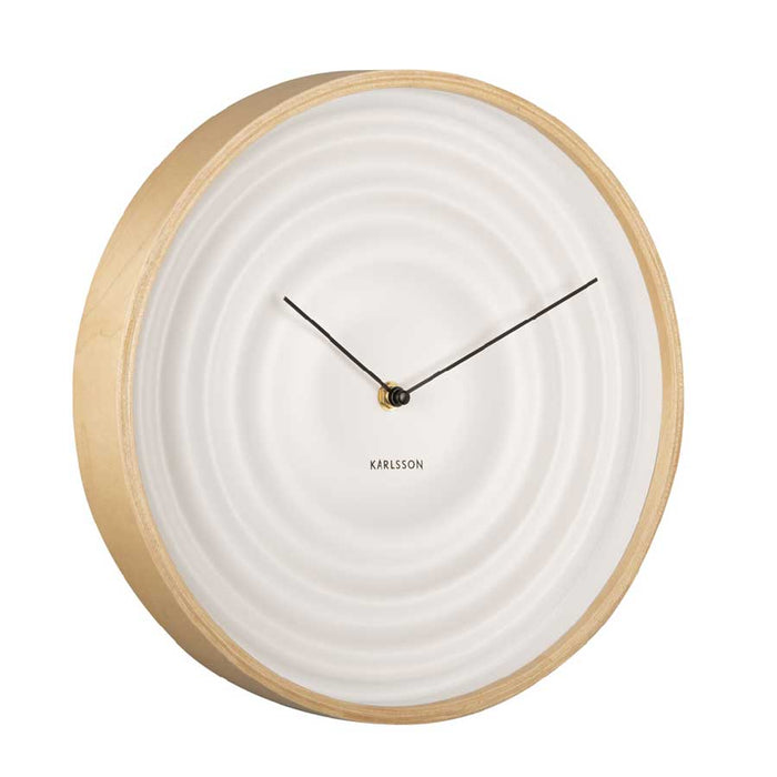 Karlsson Scandi Ribble Clock – White (31cm) | Koop.co.nz