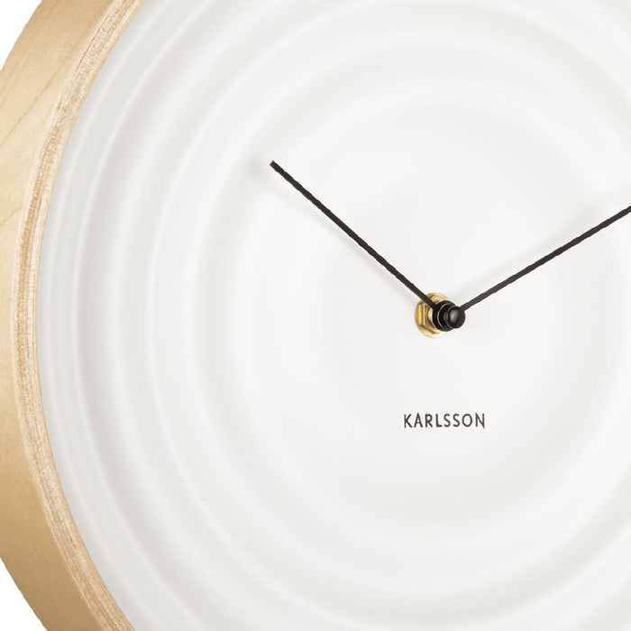 Karlsson Scandi Ribble Clock – White (31cm) | Koop.co.nz