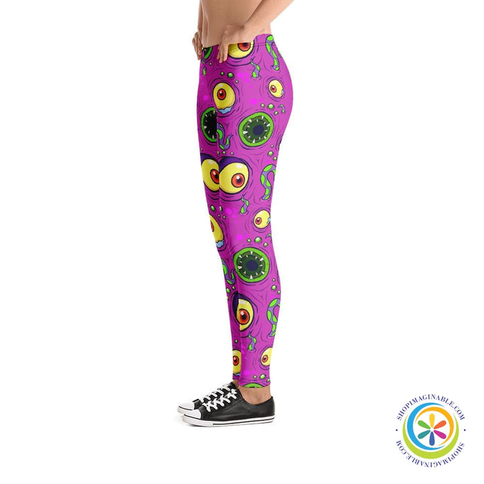 Scary Cute Monster Leggings-ShopImaginable.com